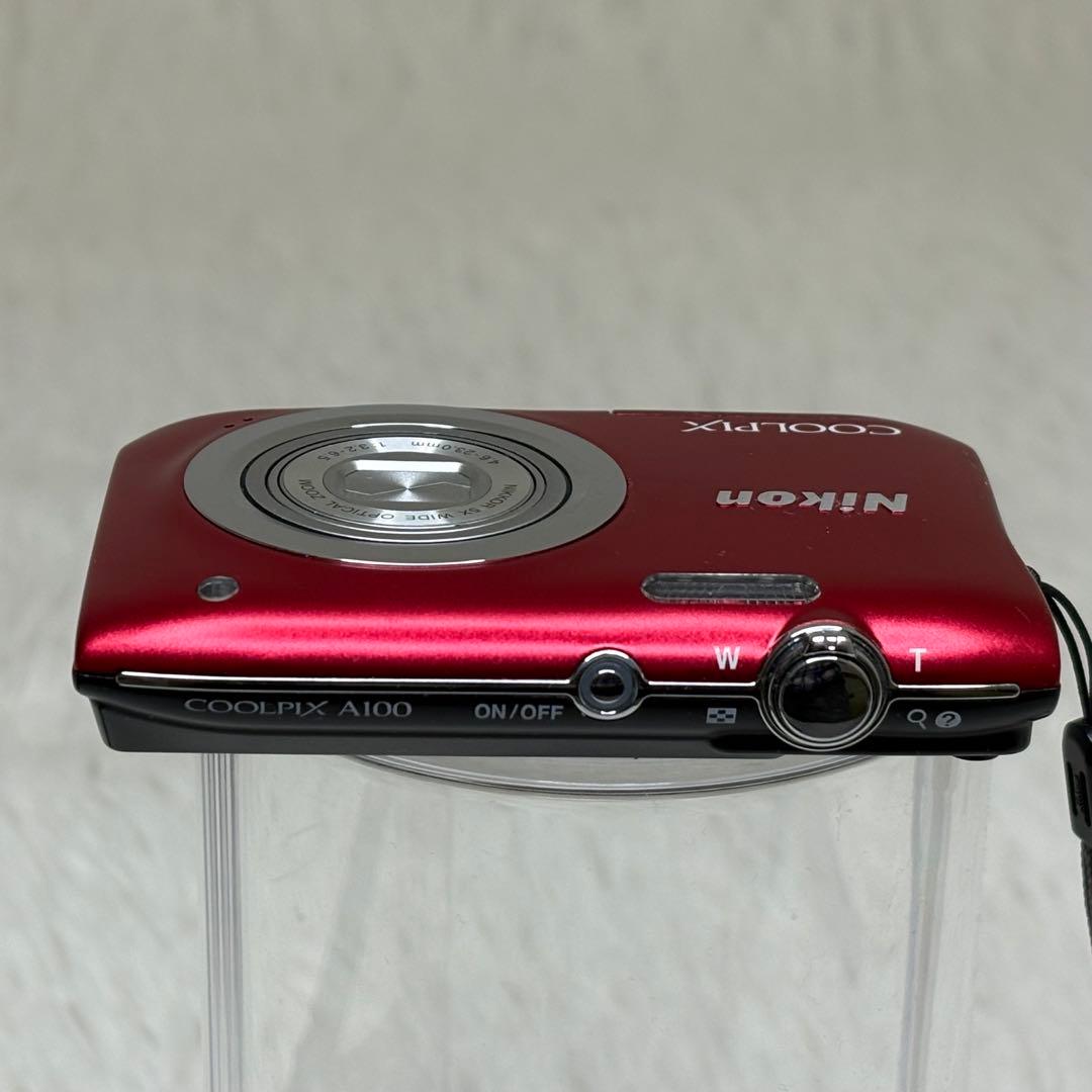 美品　Nikon COOLPIX A100 レッド　コンデジ　動作品