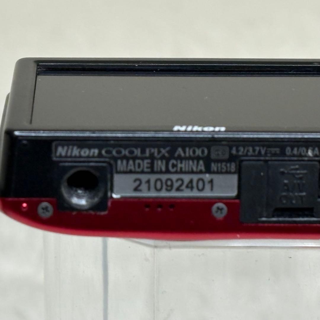 美品　Nikon COOLPIX A100 レッド　コンデジ　動作品