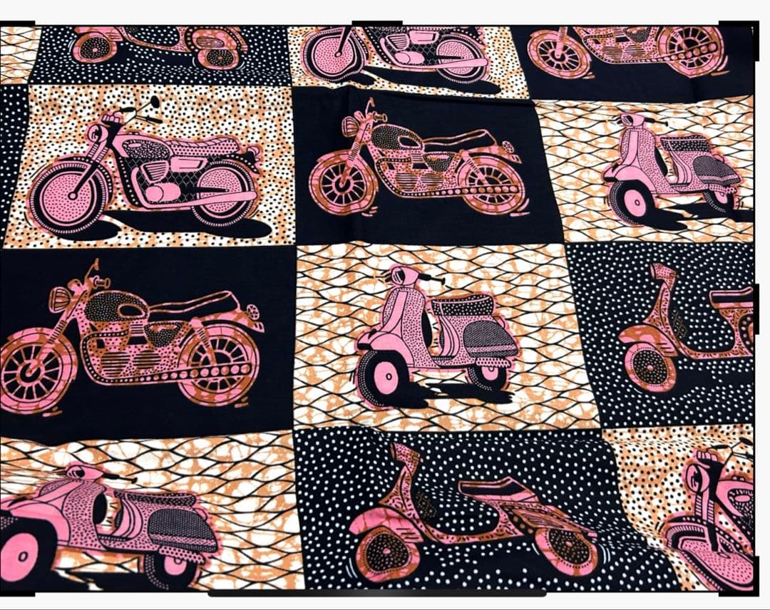 ままかり❤️ アフリカ布　巾着トートバッグ4点