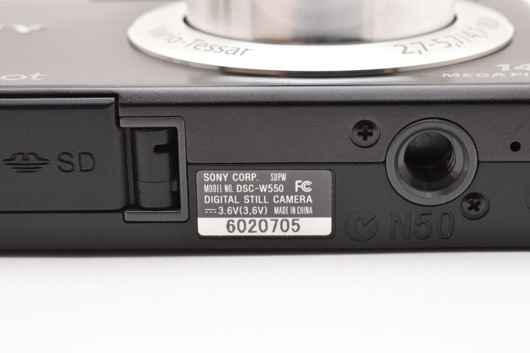 【極美品】SONY Cyber-shot DSC-W550　ブラック　動作確認済