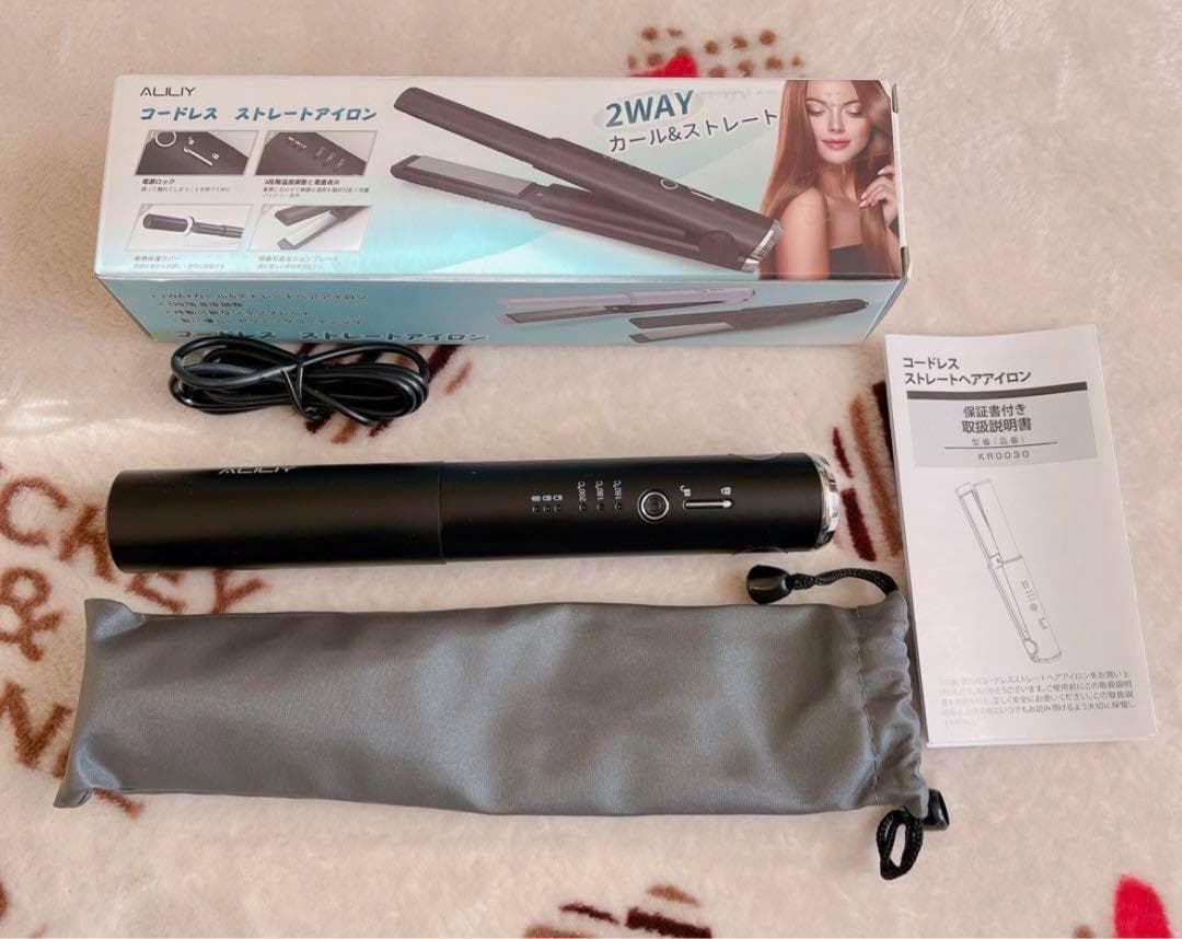 ヘアアイロン コードレス ストレートアイロン ミニ 小型 持ち運び USB充電