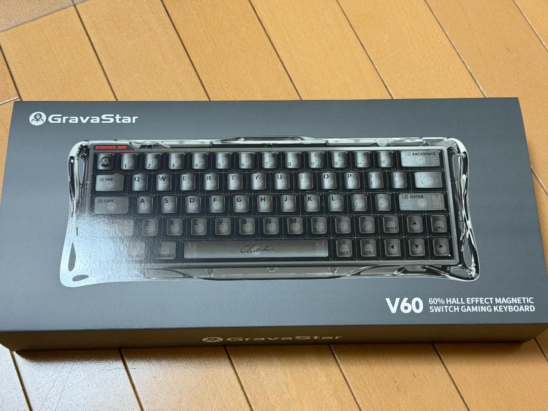 【未使用】GravaStar Mercury V60 8K 磁気 ラピトリ 黒