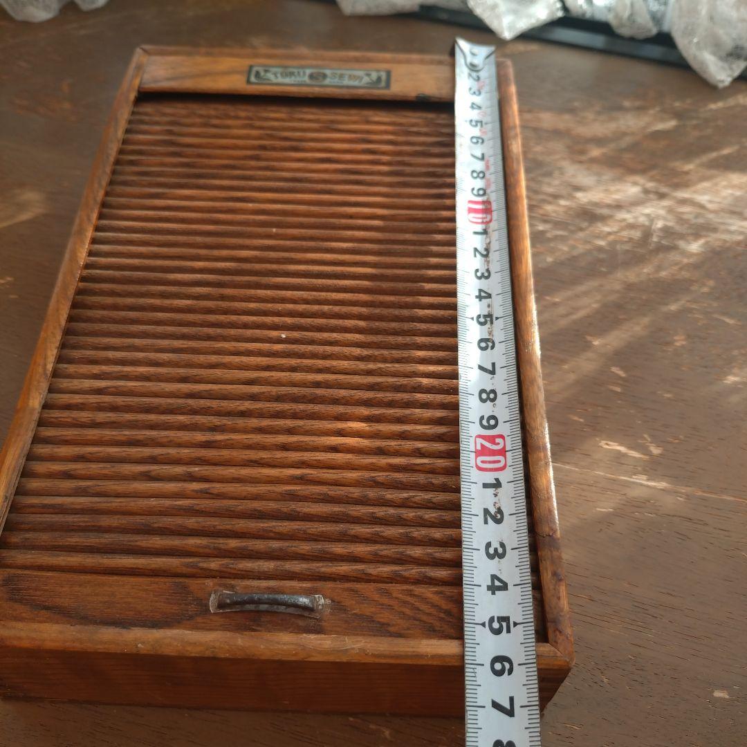 アンティーク　蛇腹ケース　硯入れ　木製トレー　シャッターケース