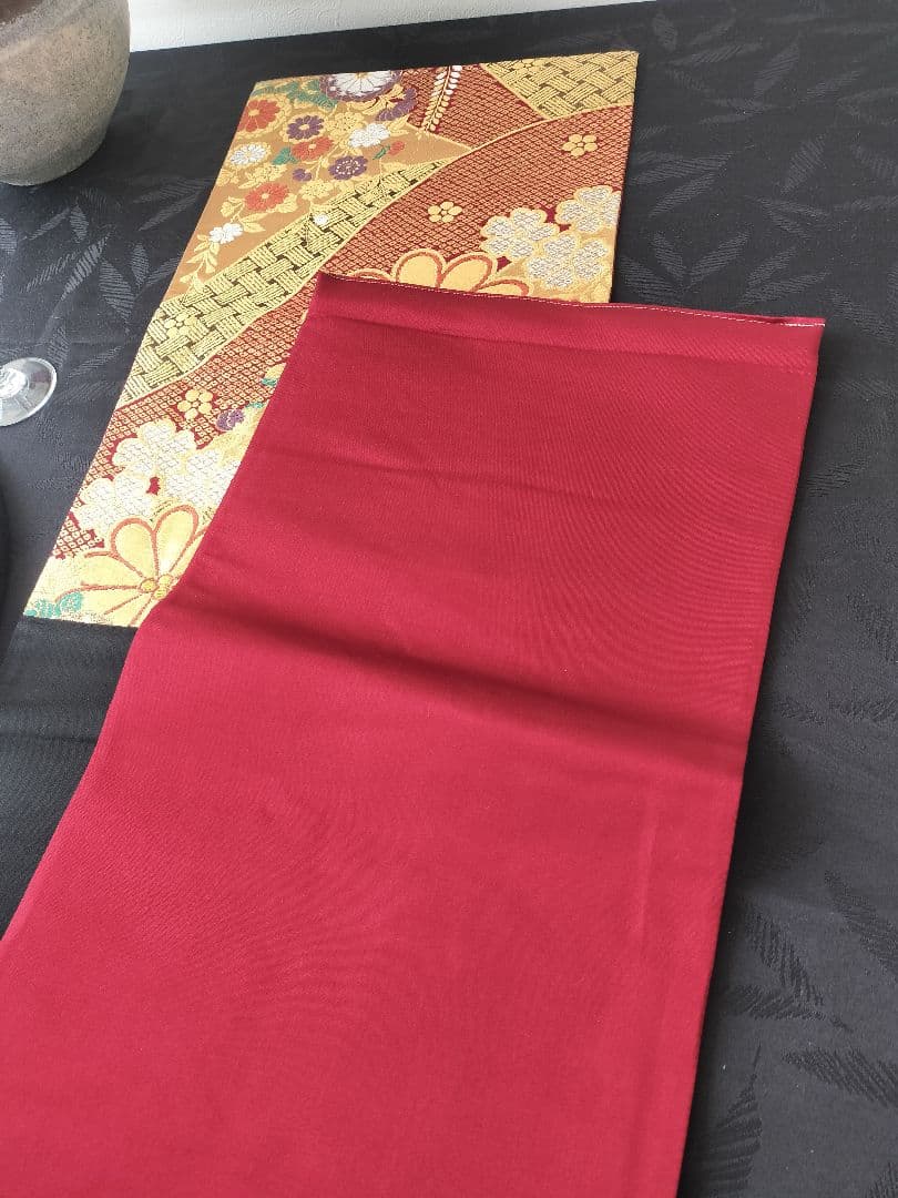 A874★逸品‼️豪華刺繍‼️テーブルランナー2m14cm