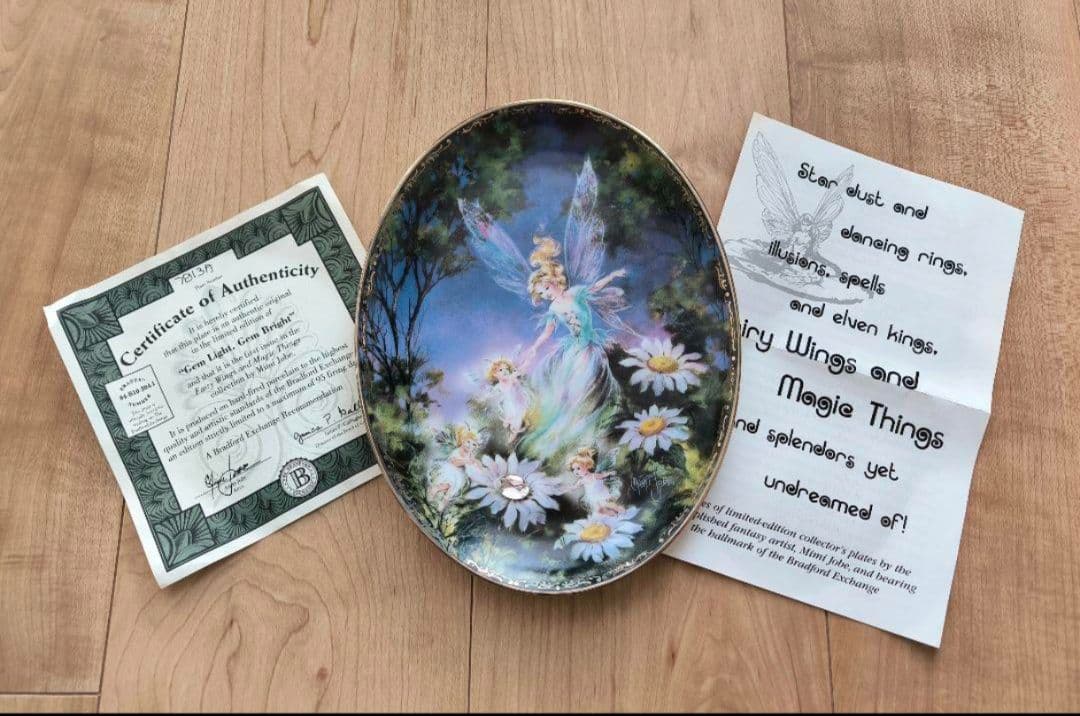 妖精 プレート フラワーフェアリー 花の妖精 陶器 飾り皿 プレート 置物