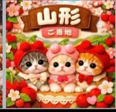 ご確認用　チロスケ✨️　ねこちゃん柄　ハンカチ　ハンドメイド12/15