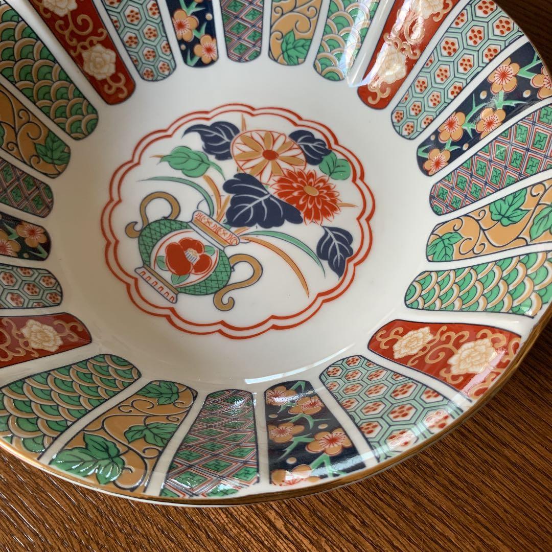 有田焼 陶扇 大皿 深皿 絵皿 骨董