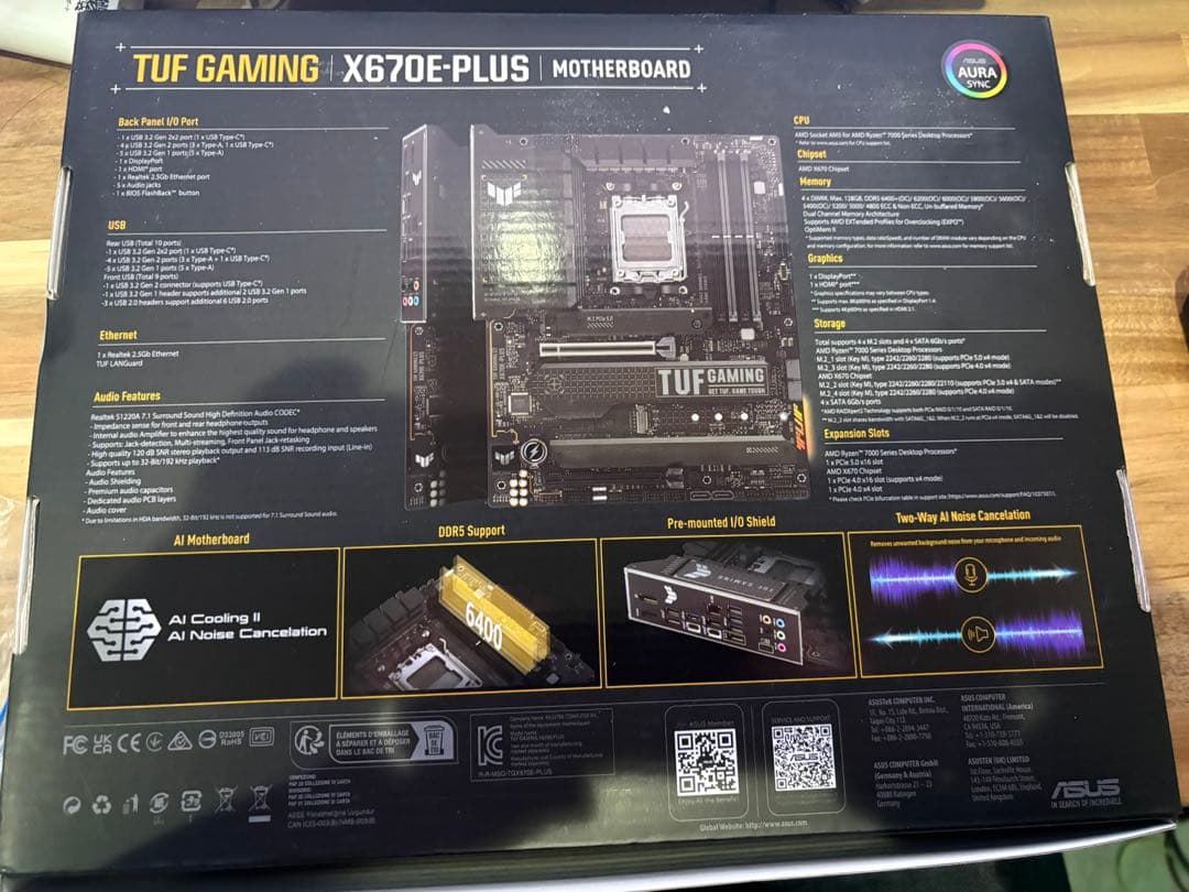 マザーボード ASUS TUF GAMING X670E-PLUS