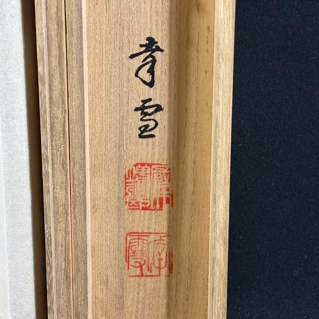 K168 国井幸雪 「雲龍」 掛軸 日本画 絹本 共箱