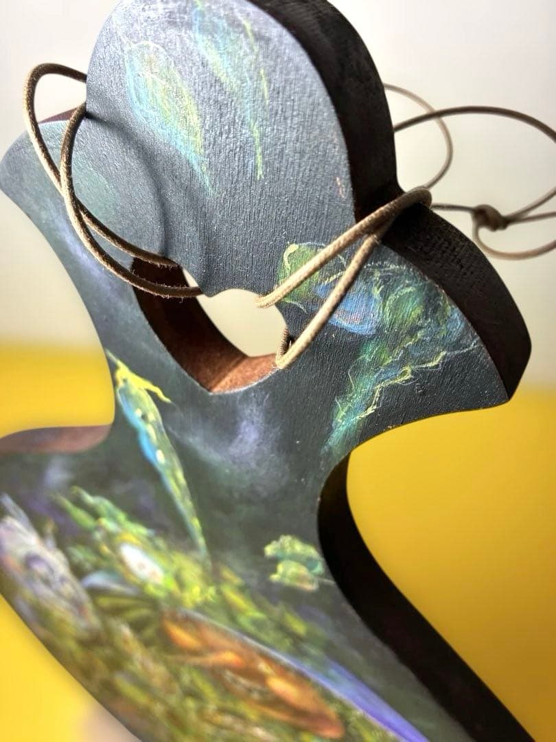 トールペイント作品　木製ヌードルボード　ひまわり