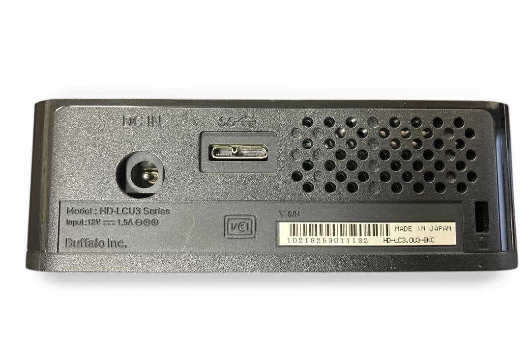 外付けハードディスク・ドライブ BUFFALO HD-LC3.0U3-BKC