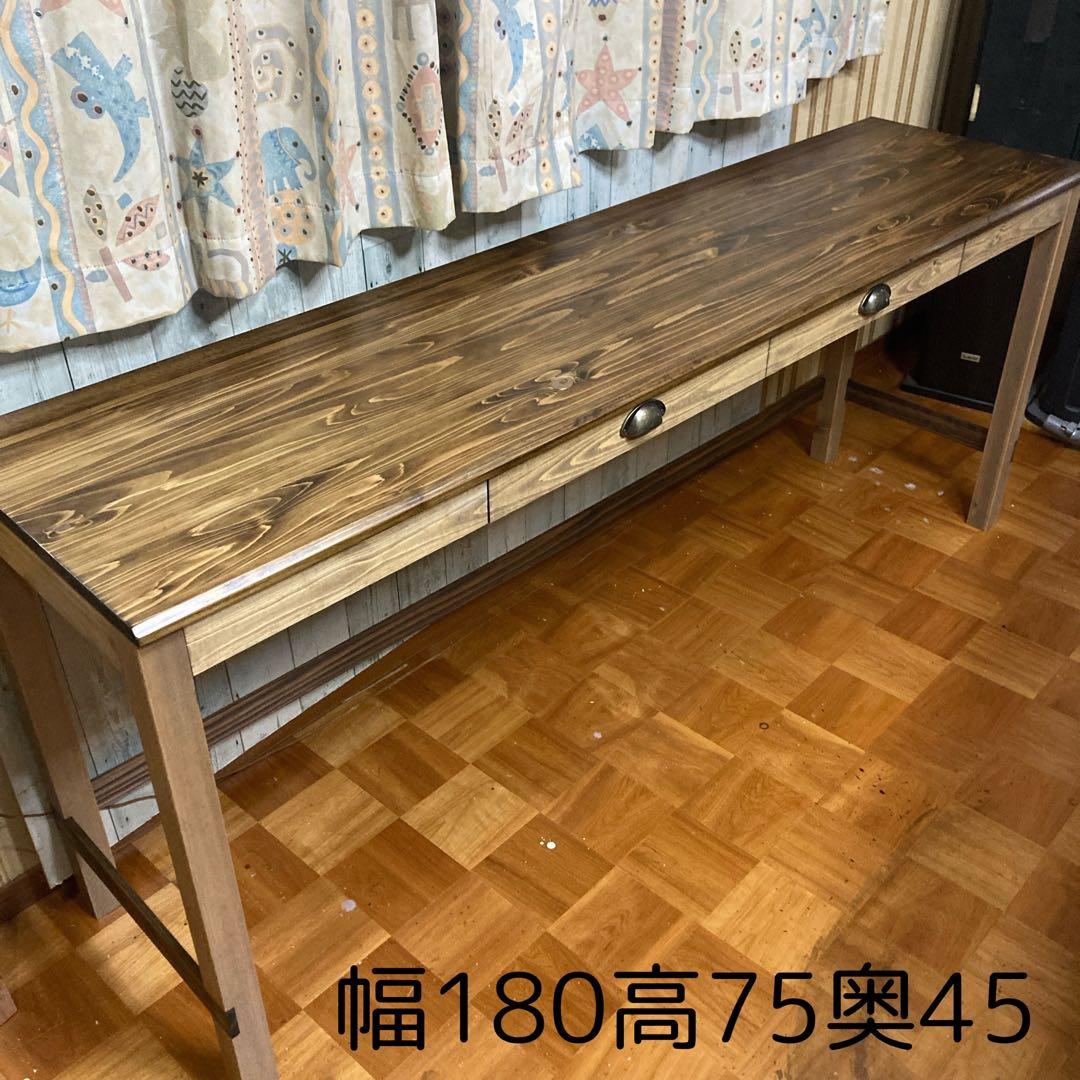 机 テーブル カウンター 幅180cm ヒノキの集成材