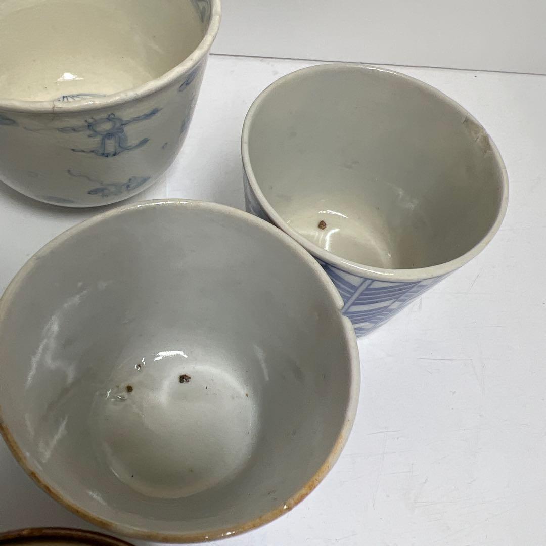 古伊万里　染付蕎麦猪口多数24点　東Y8-0303④