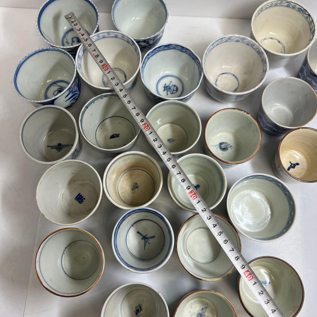 古伊万里　染付蕎麦猪口多数24点　東Y8-0303④