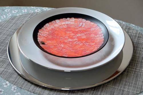 ベネチアンガラス ベネチアングラス ミルフィオリ プレート 舩木倭帆 江上冨士子