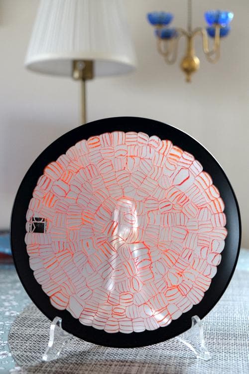 ベネチアンガラス ベネチアングラス ミルフィオリ プレート 舩木倭帆 江上冨士子