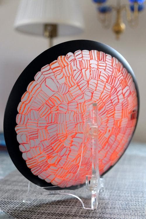 ベネチアンガラス ベネチアングラス ミルフィオリ プレート 舩木倭帆 江上冨士子