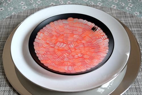 ベネチアンガラス ベネチアングラス ミルフィオリ プレート 舩木倭帆 江上冨士子