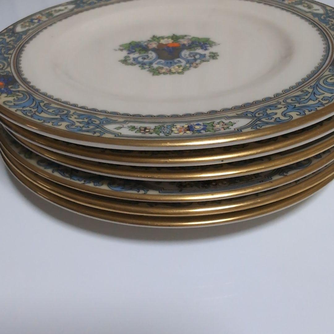 Lenox 陶磁器皿 花柄 金縁仕上げ　6枚セット