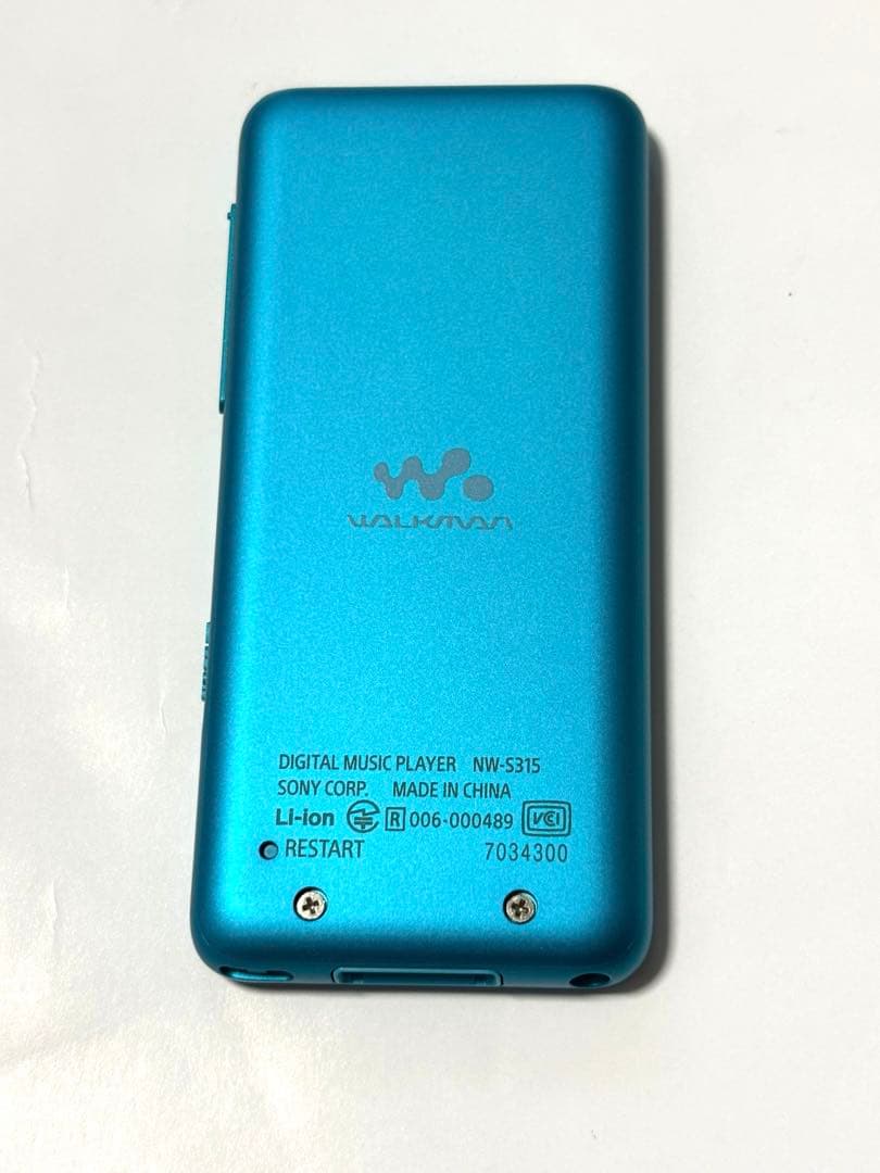 【極美品】SONY NW-S315K (L) ウォークマン 16GB ブルー