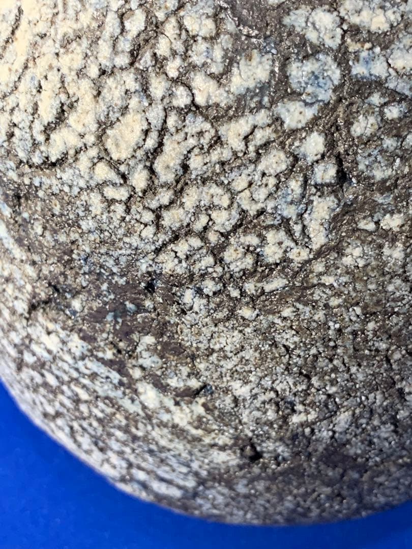 母のお茶道具　創作飾り壺　見た事のない作風　作者読めず　径150xH190mm