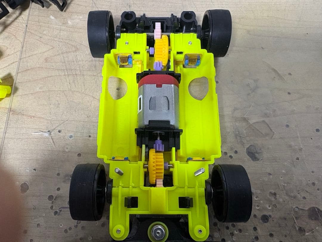 msフレキ マンモスダンプ　ミニ四駆 タミヤ　完成品 ダンプ　MS ピボスラ