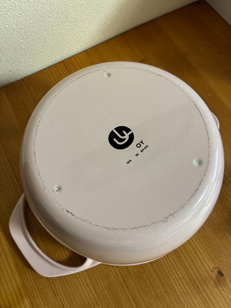 UNILLOY/ユニロイ 鋳物ホーロー鍋 20cm キャセロール 深型 ピンク