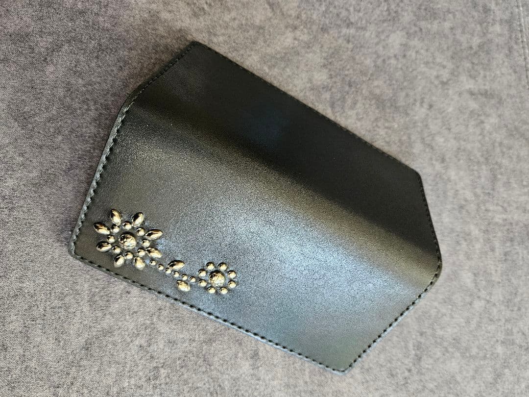 スタッズ本革長財布 ハンドメイド