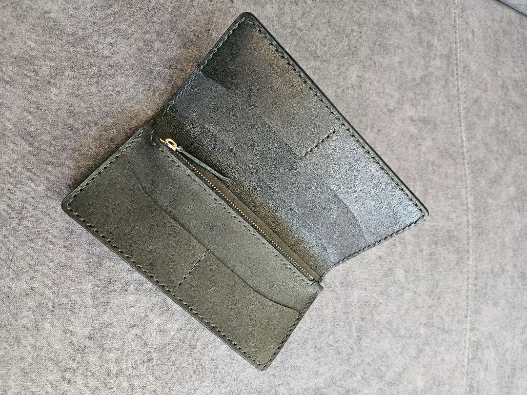 スタッズ本革長財布 ハンドメイド