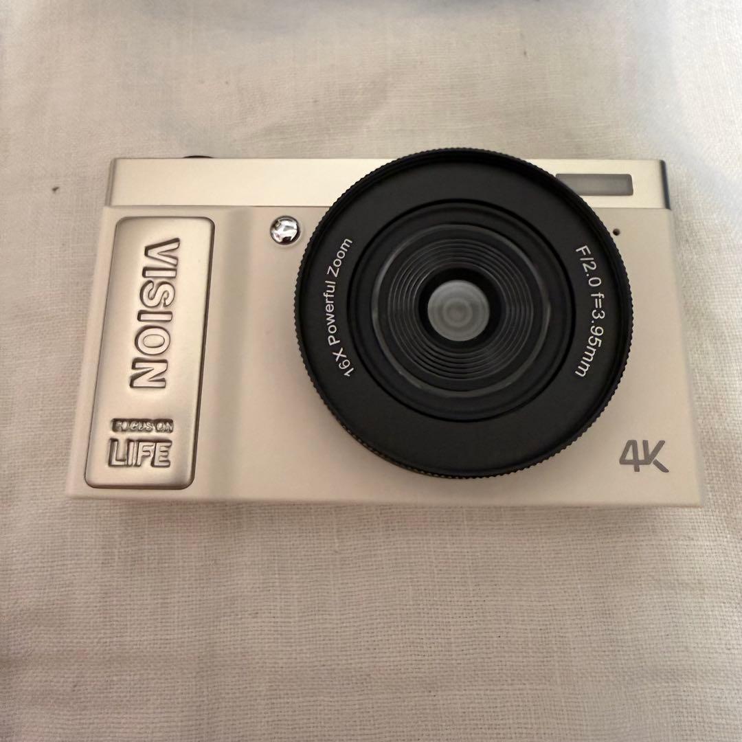 デジカメ 4K動画撮影 64MP画素 デジタルカメラ コンパクト 手振れ補正