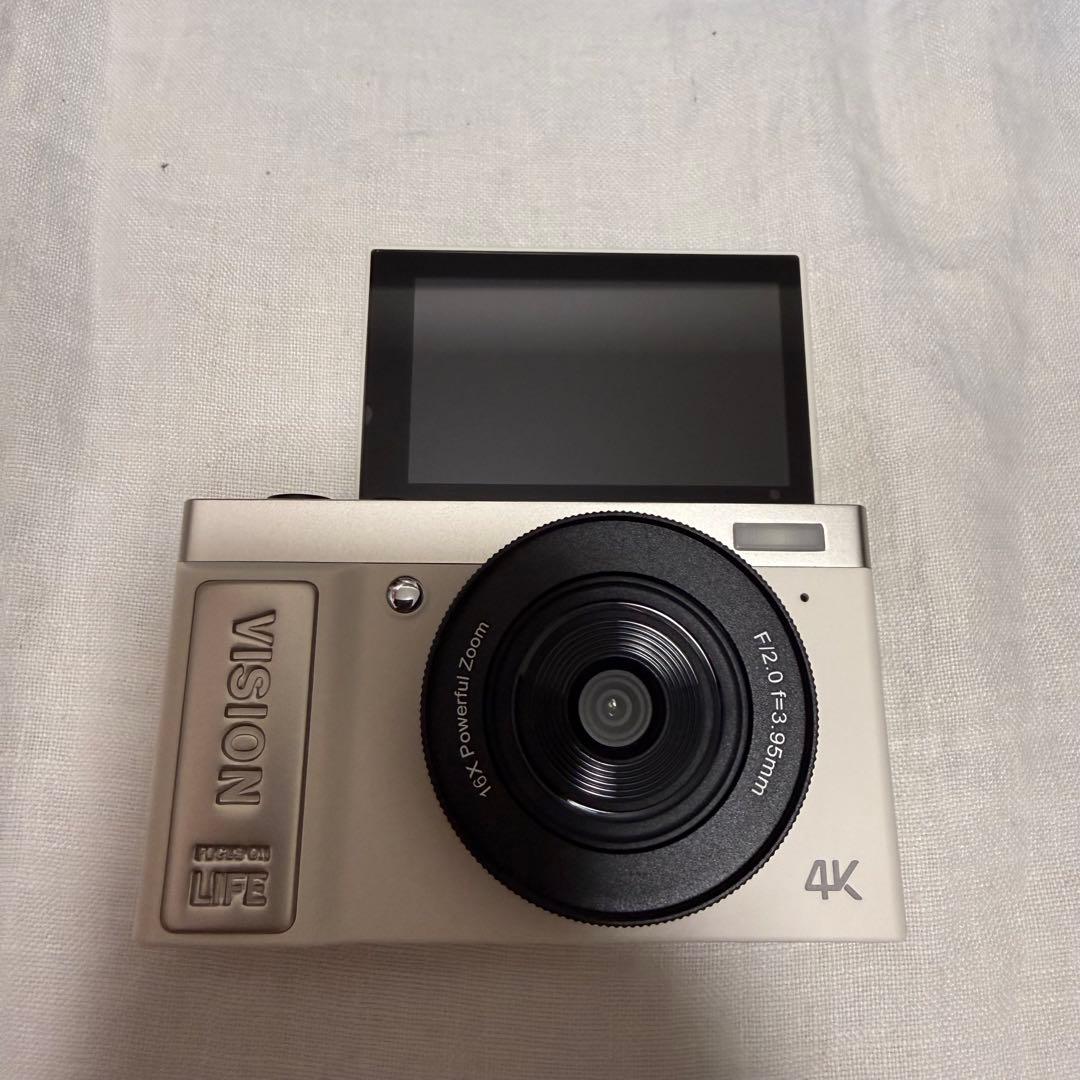 デジカメ 4K動画撮影 64MP画素 デジタルカメラ コンパクト 手振れ補正