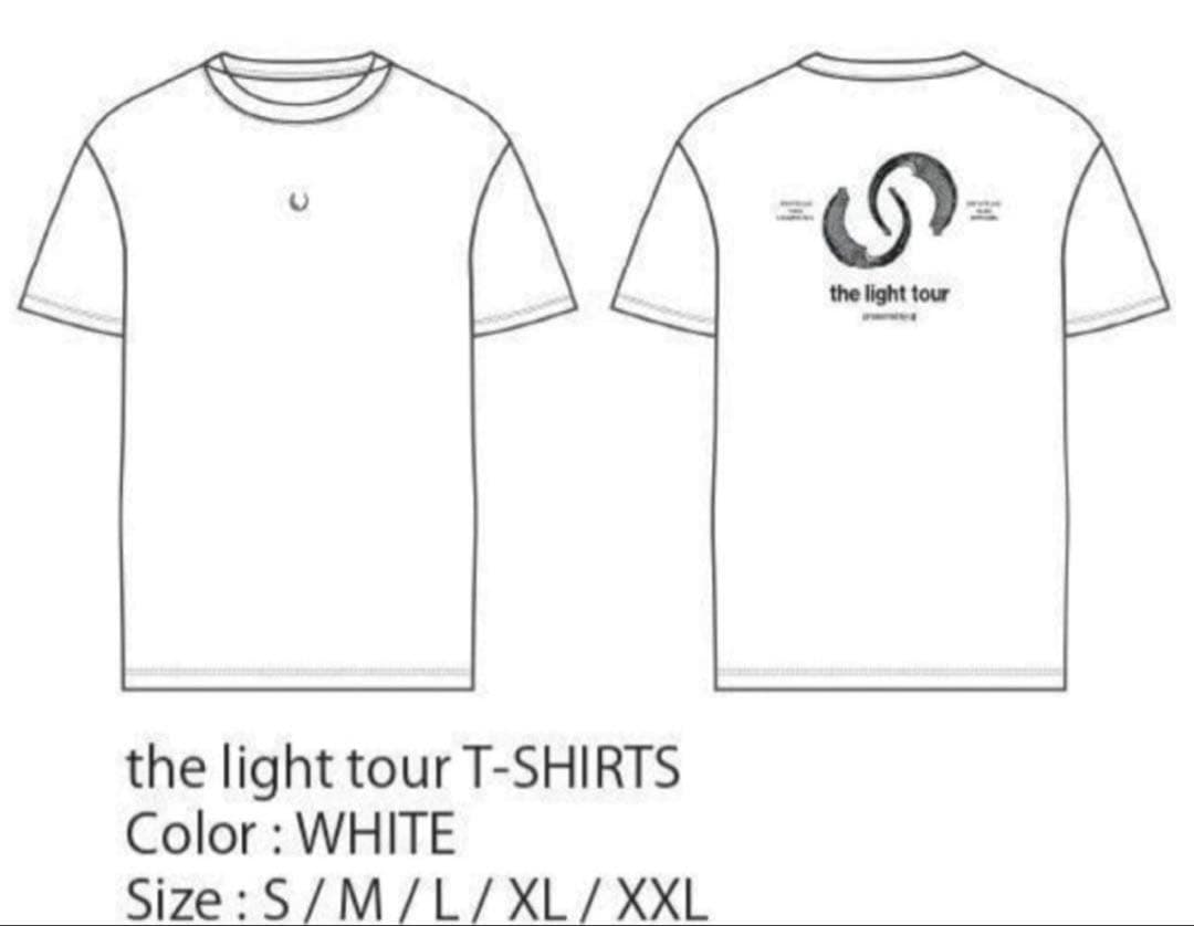 JJJ light tour Tシャツ ホワイト Lサイズ