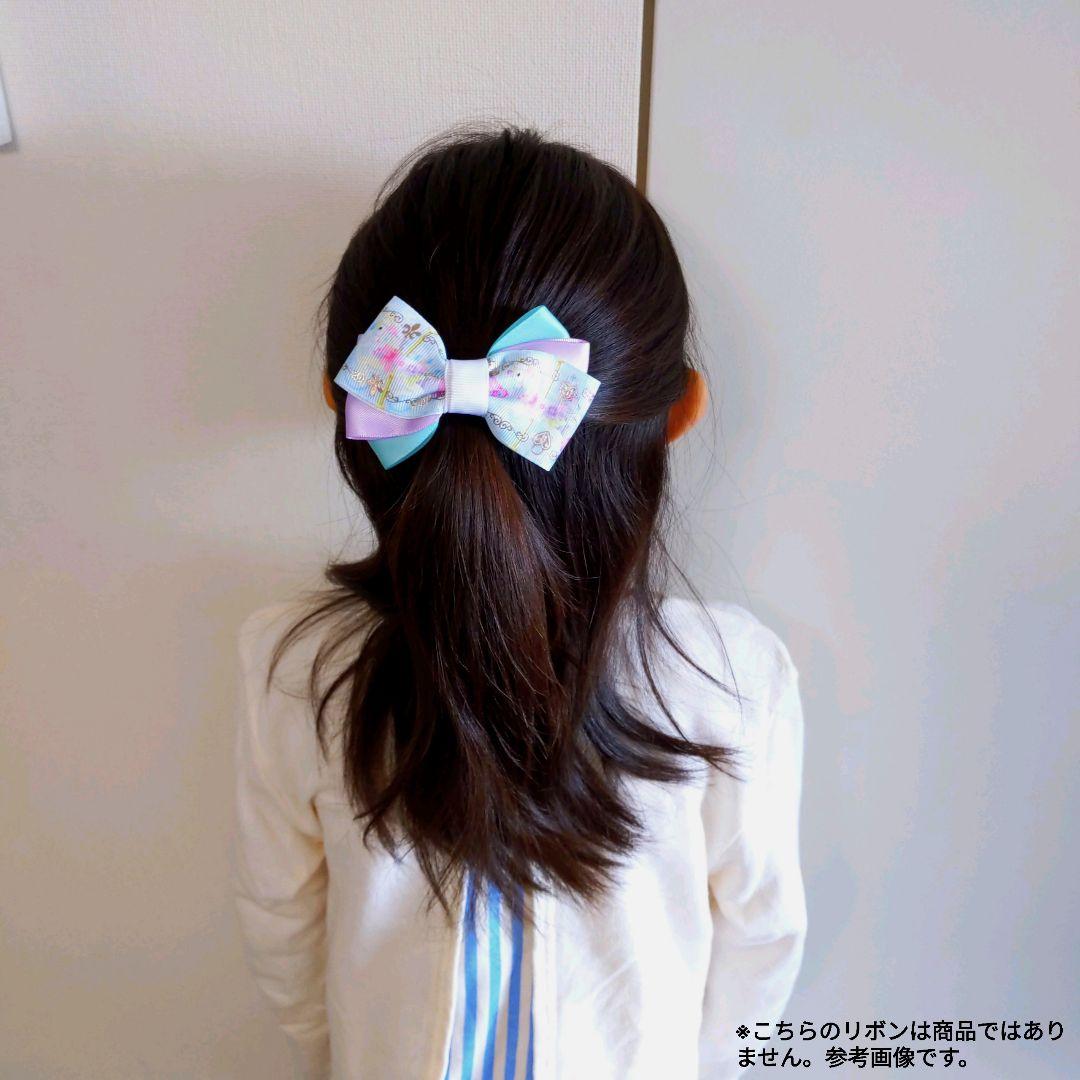 確認　ヘアゴム　ヘアリボン　651　小花　ピンク　桜