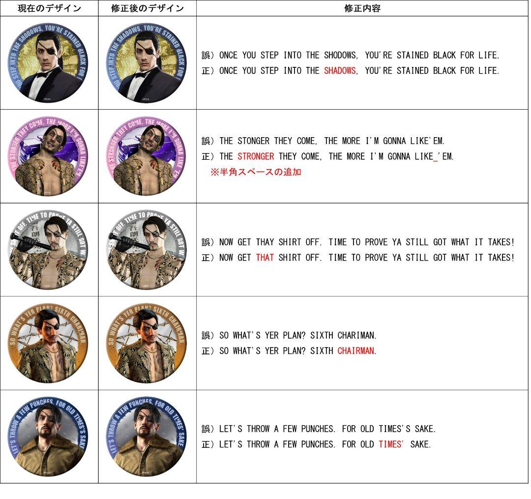 龍が如く　真島吾朗HISTORY　コレクション缶バッジ全13種　コンプリート