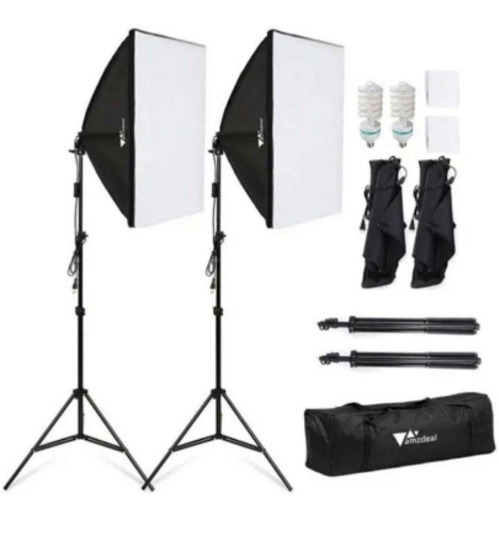 OMBAR ソフトボックス 撮影照明キット 撮影ライト スタジオライト