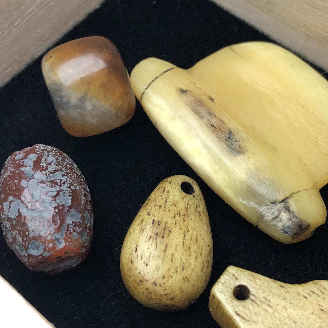 呪物　チベット天珠・カパラ・頭蓋骨モチーフ　根付　クマントーン　プラクルアン