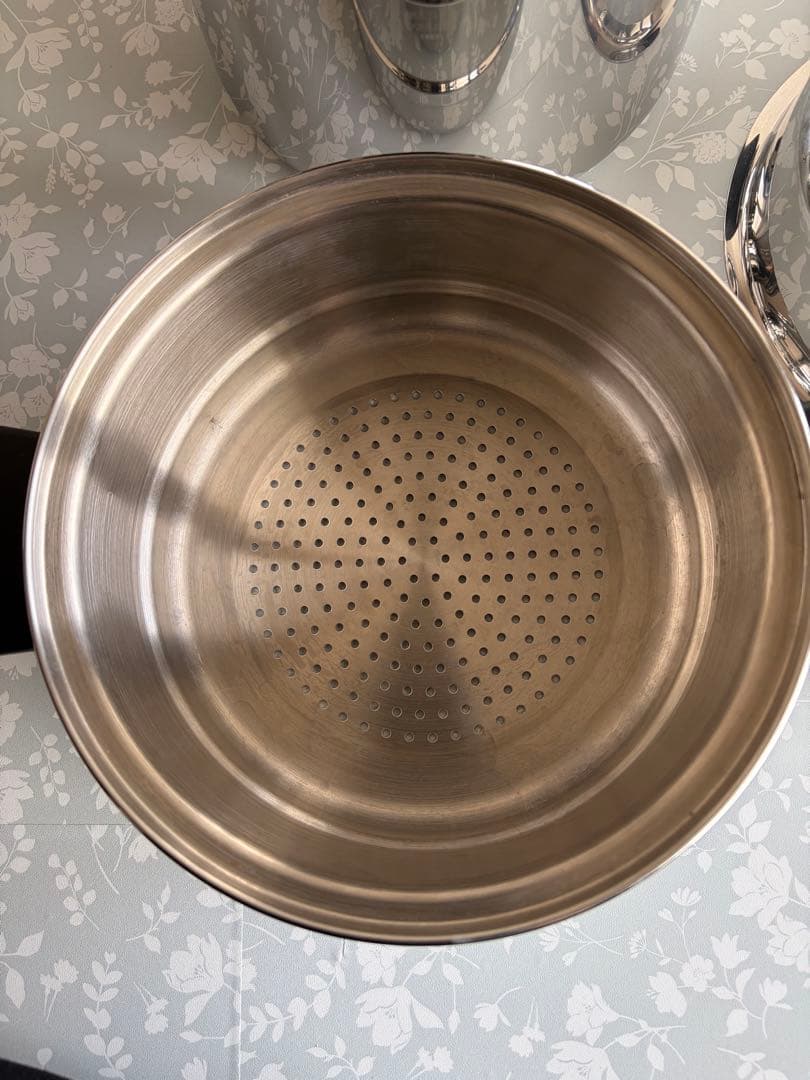 Amway Queen アムウェイ クィーン 4Lシチュー鍋 蒸し器付き18/8