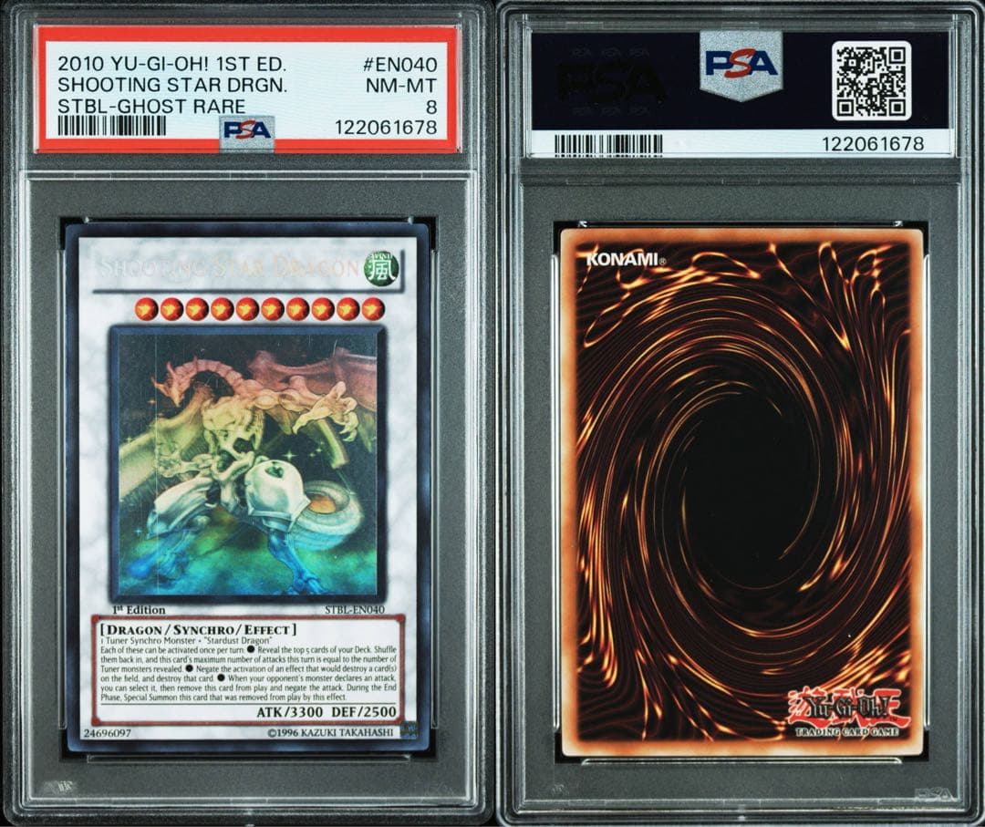 【PSA8】シューティング・スター・ドラゴン 北米 1st ゴーストホロ 英語