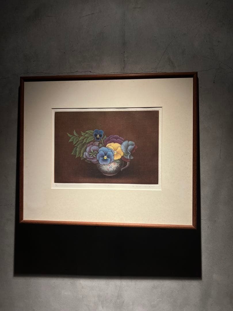 清水敦　【パンジー】　メゾチント　限定120