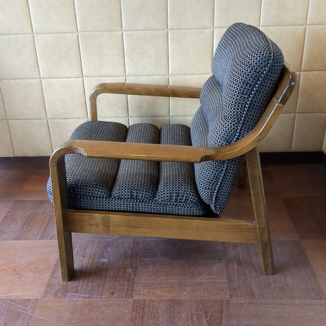 愛知県引取限定　オールドカリモク　ワッフルソファ　Karimoku　カリモク家具