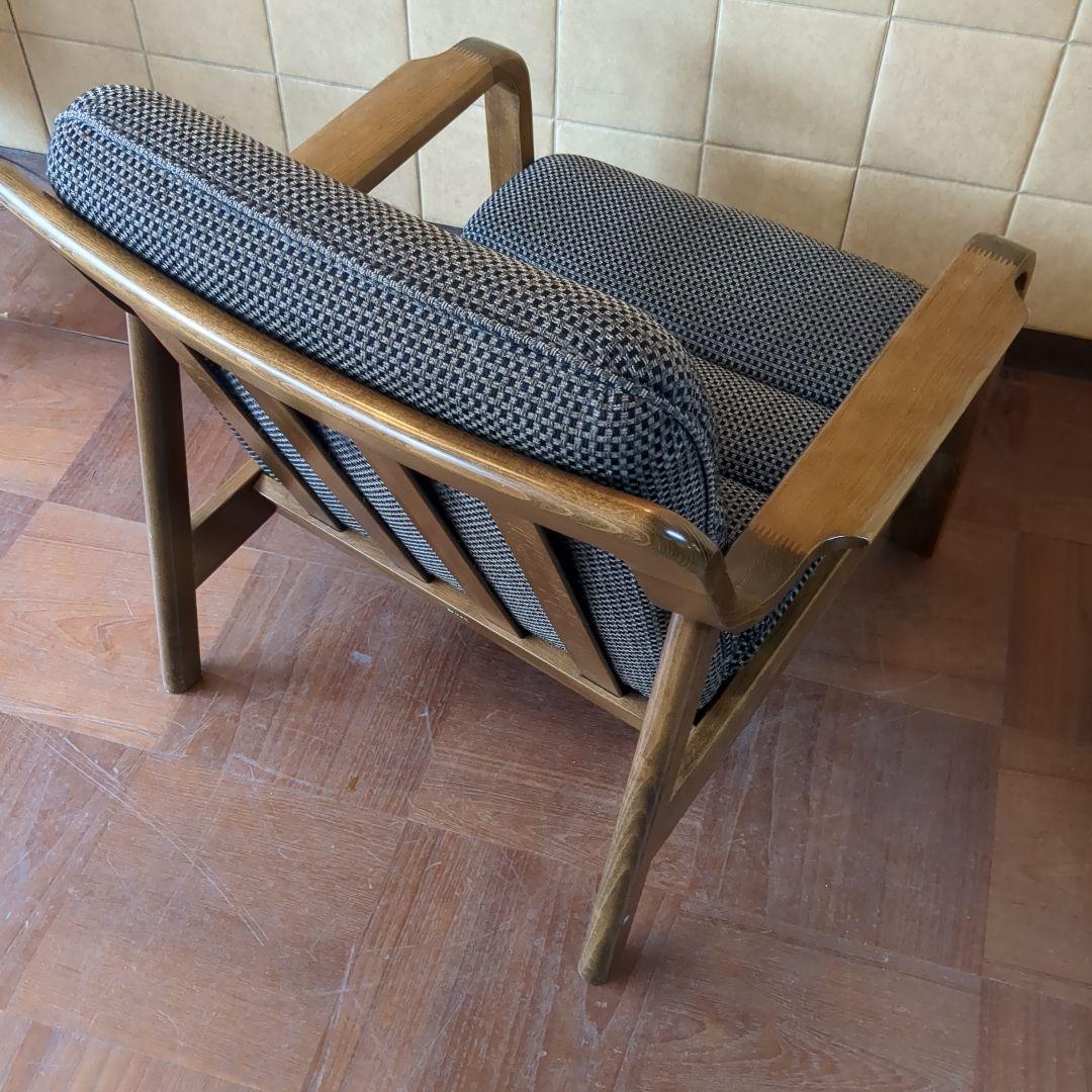 愛知県引取限定　オールドカリモク　ワッフルソファ　Karimoku　カリモク家具