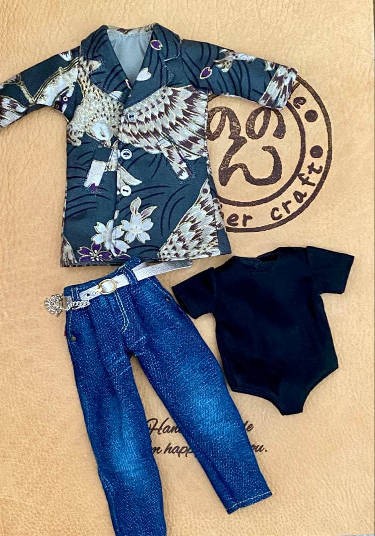 (63)ネオブライスサイズ　アイシードール　男の子　アウトフィット　ハンドメイド