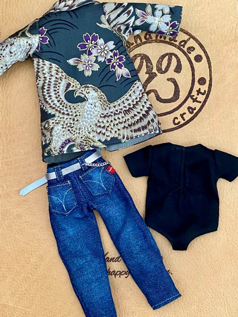 (63)ネオブライスサイズ　アイシードール　男の子　アウトフィット　ハンドメイド