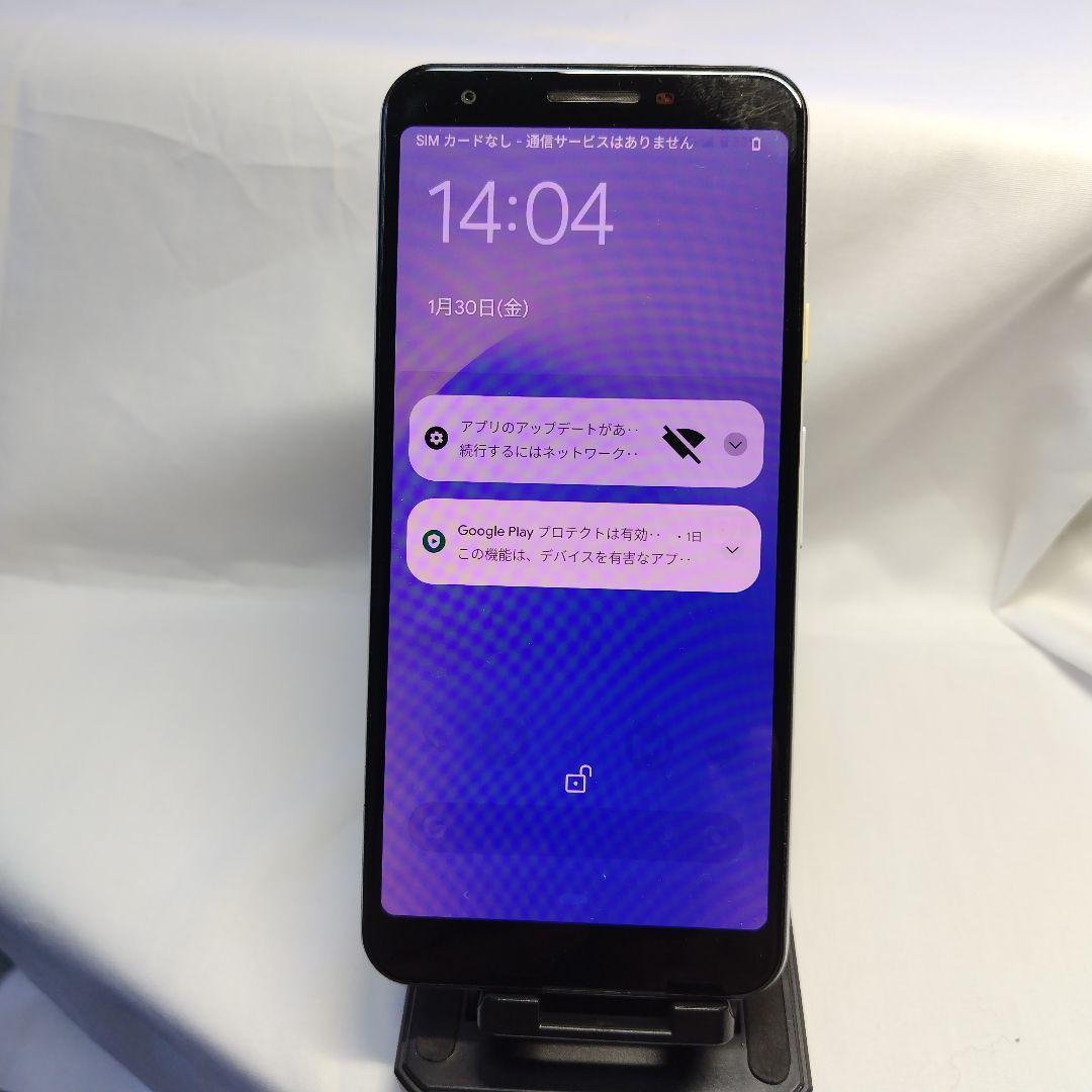 Google Pixel 3a ホワイト 本体　焼き付けあり