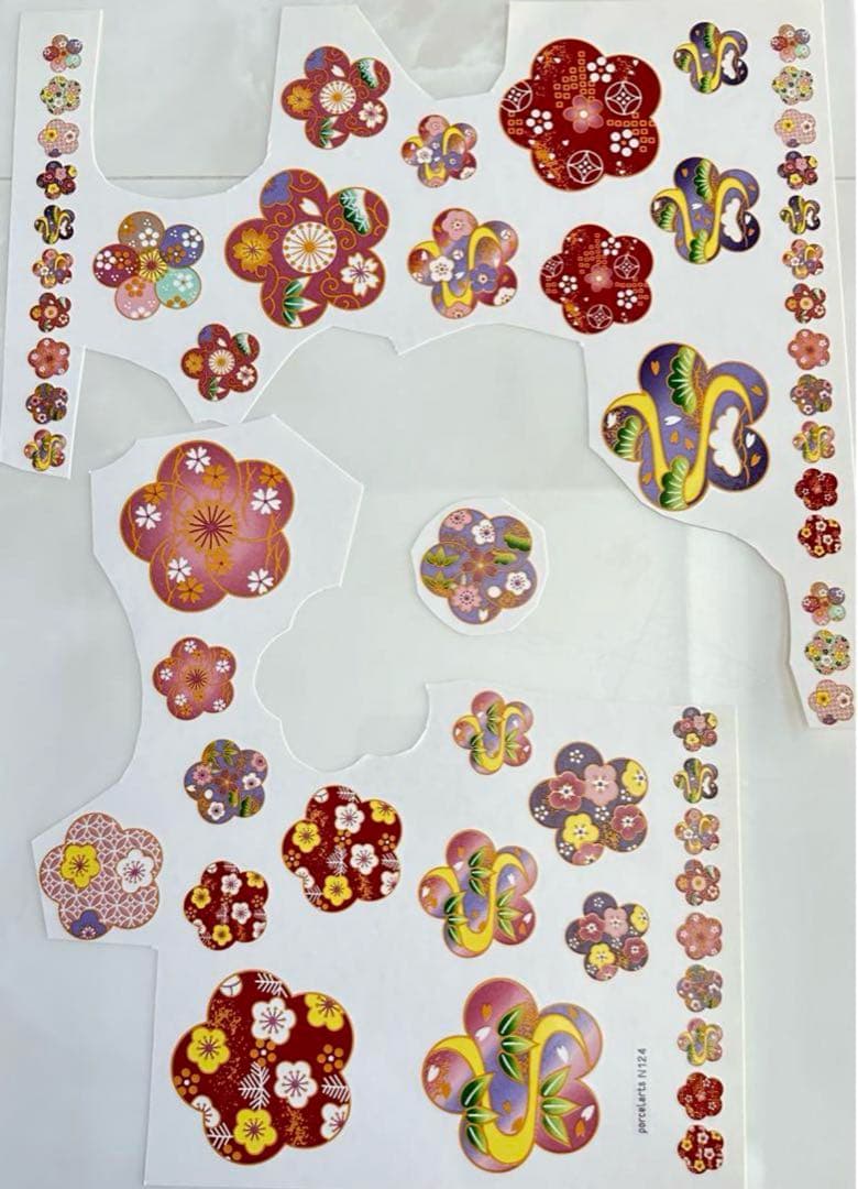 【masaeです】ポーセラーツ　和柄　転写紙　7枚セット