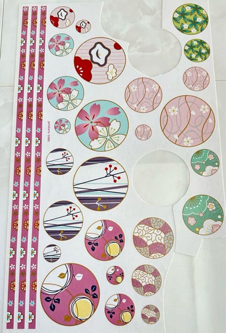 【masaeです】ポーセラーツ　和柄　転写紙　7枚セット