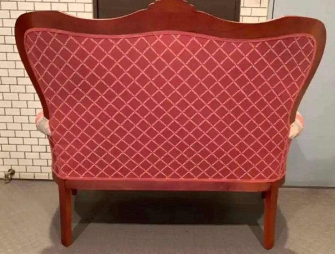 イタリア製ラブソファ 2Pソファ 二人掛け 猫脚 クラシック／アンティークソファ