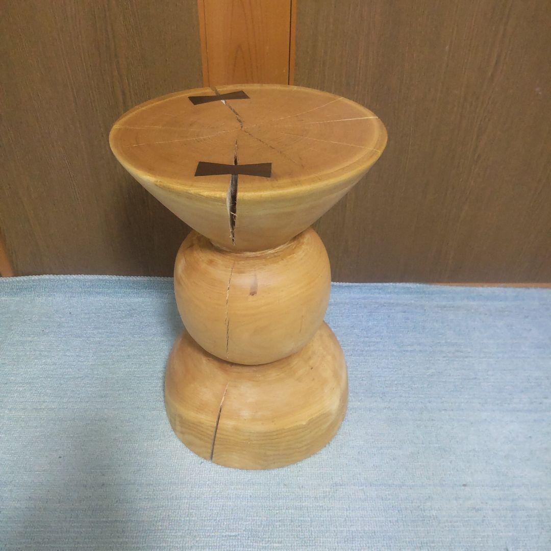 サンタナさん専用山桜丸太椅子スツール