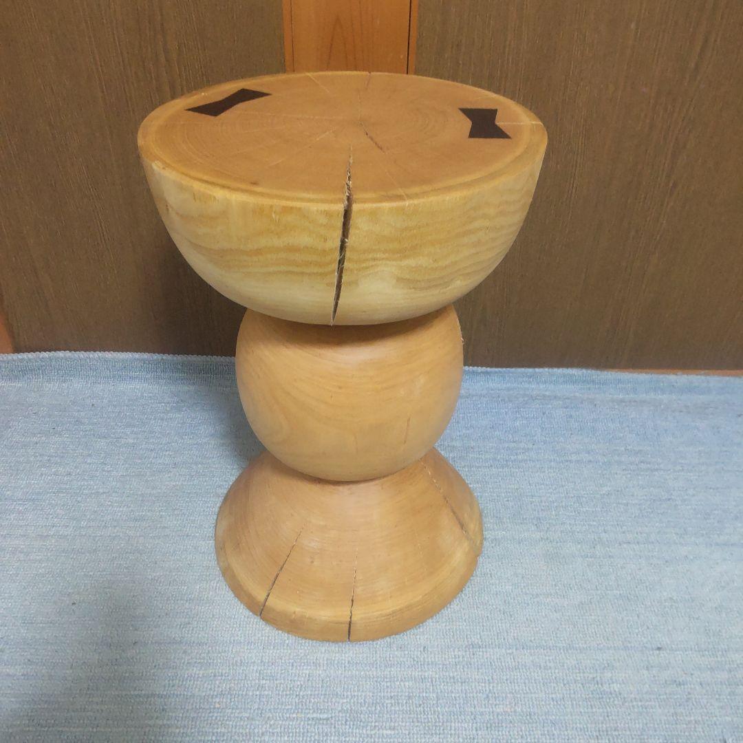 サンタナさん専用山桜丸太椅子スツール