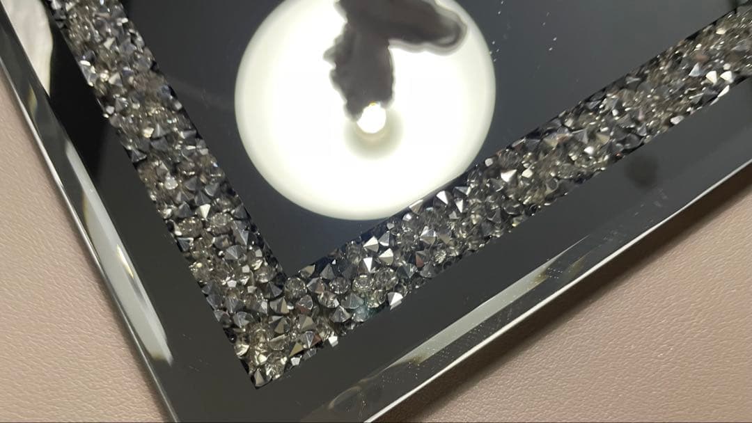 【掘り出し物】本物‼️スワロフスキー　クリスタルミラートレイ　小物置き　トレイ